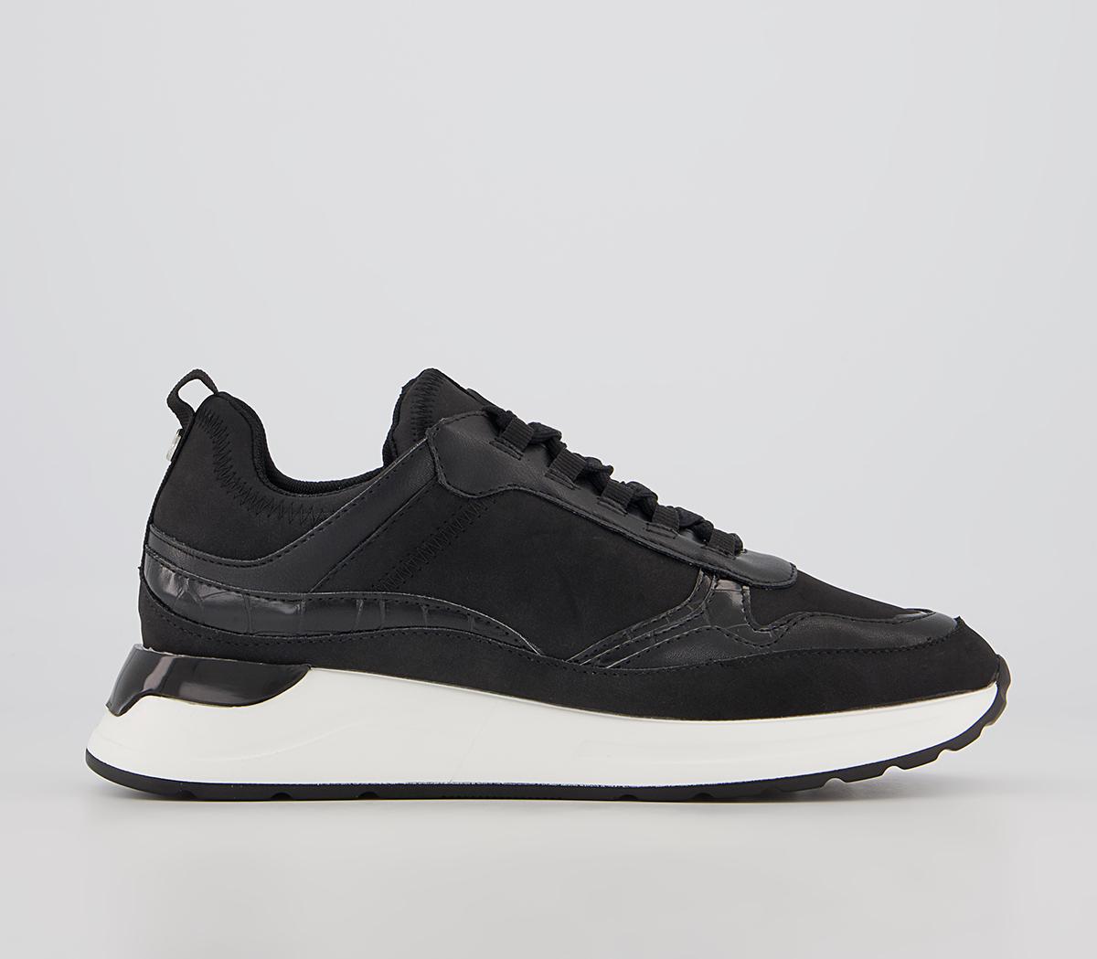 Office Fold Lace Up Chunky Runners Office Fold Lace Up Chunky Runners Black Mix