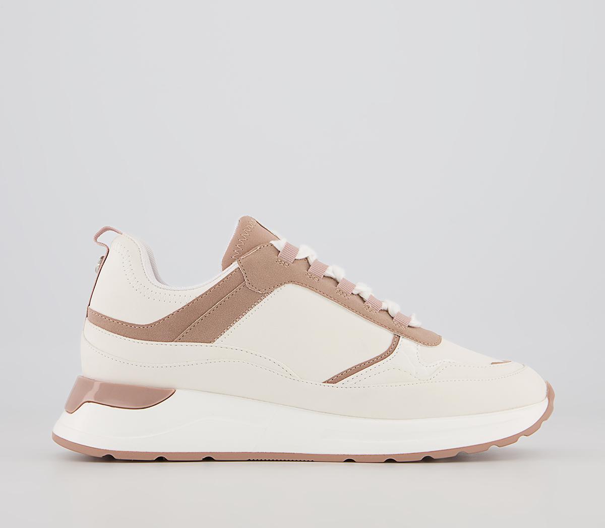 Office Fold Lace Up Chunky Runners Office Fold Lace Up Chunky Runners White Nude Mix