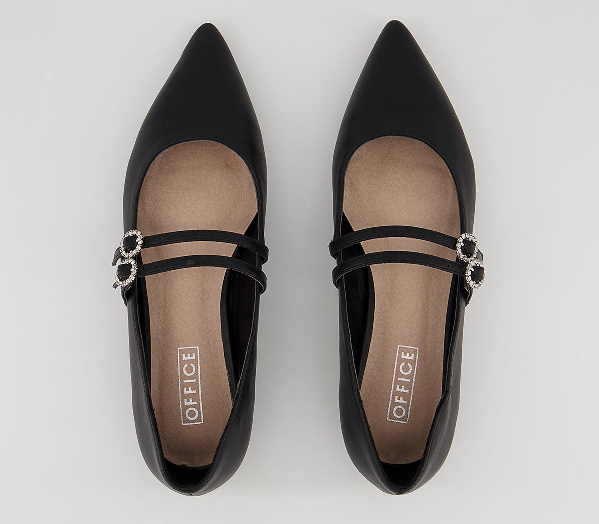 Office Fionnuala Double Strap Ballet Pumps Office Fionnuala Double Strap Ballet Pumps Black