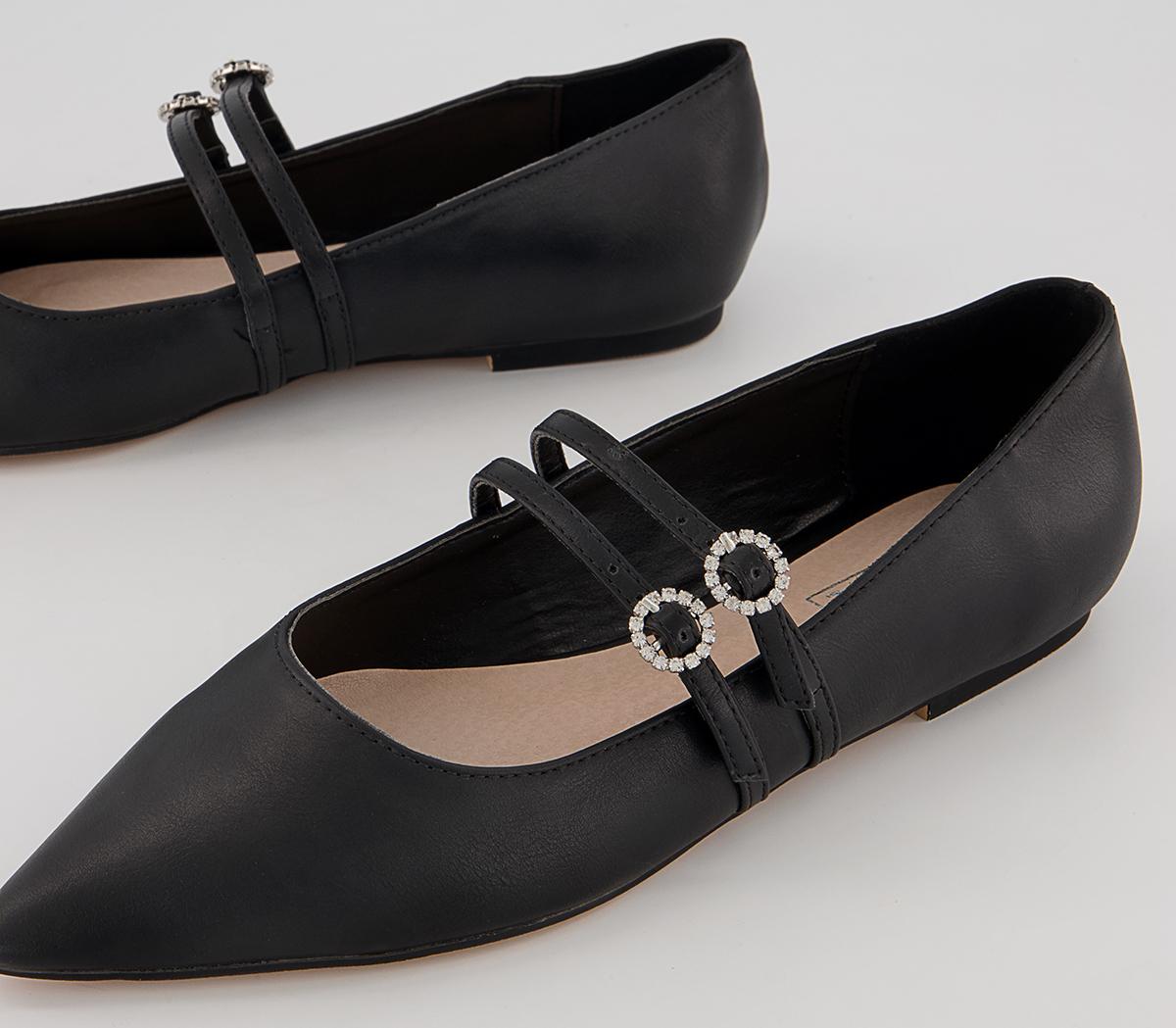 Office Fionnuala Double Strap Ballet Pumps Office Fionnuala Double Strap Ballet Pumps Black