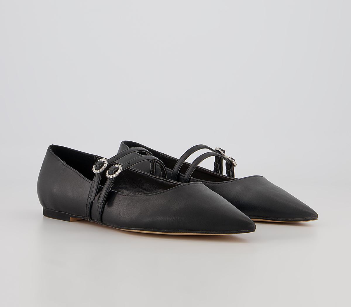 Office Fionnuala Double Strap Ballet Pumps Office Fionnuala Double Strap Ballet Pumps Black