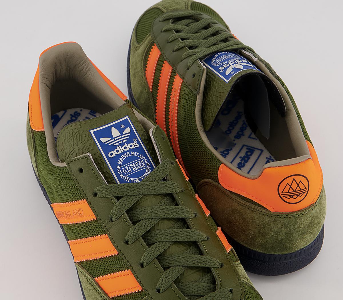 adidas Consortium Barrowland Spzl Trainers Dusgrn Sigorg Ntnavy - Men's ...