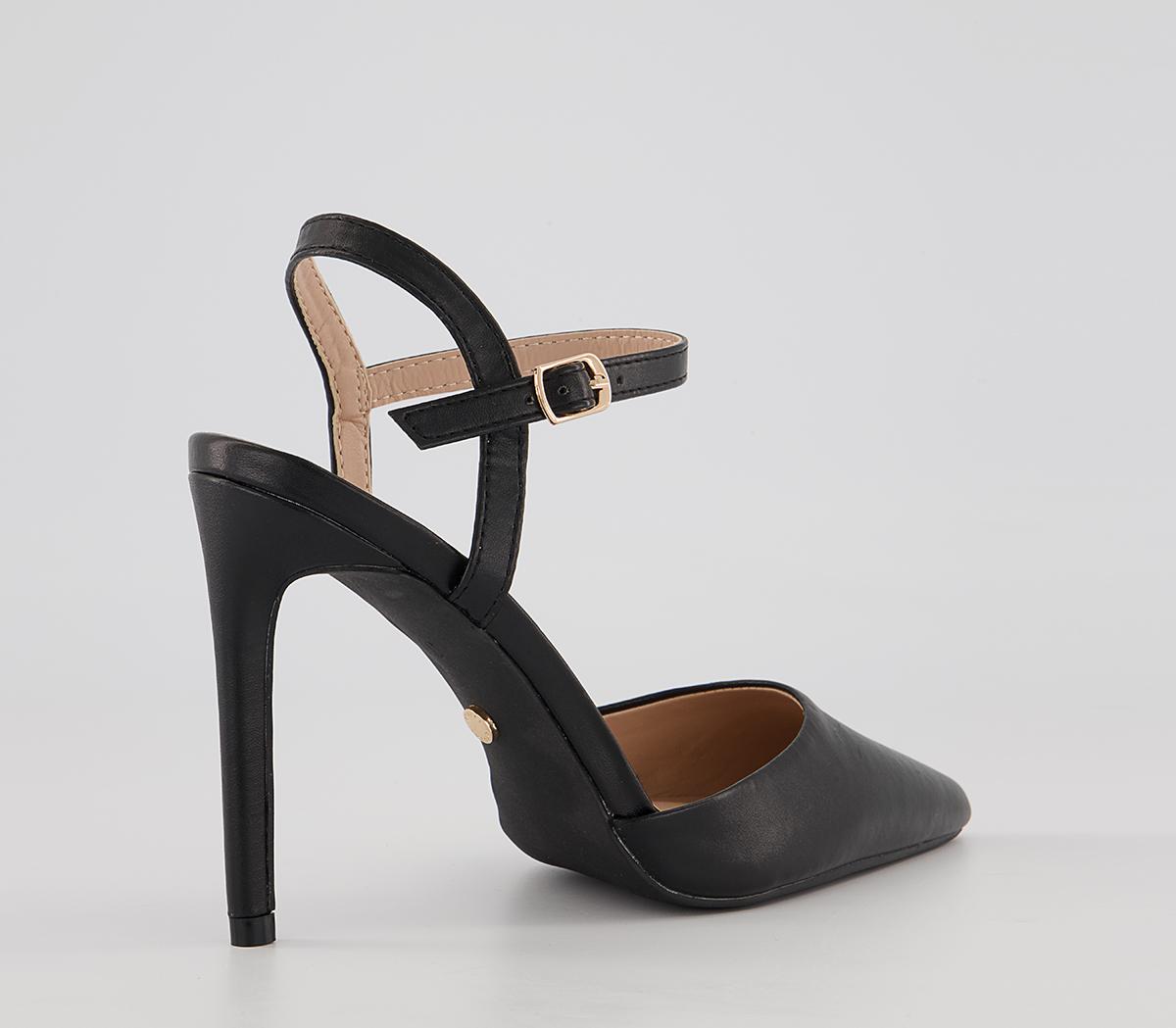 Office Hoop Open Back Court Heels Office Hoop Open Back Court Heels Black