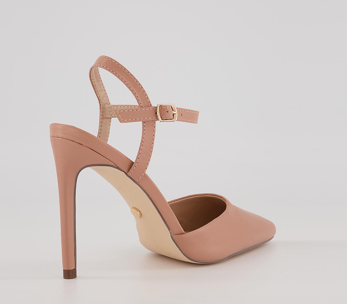 Office Hoop Open Back Court Heels Office Hoop Open Back Court Heels Nude