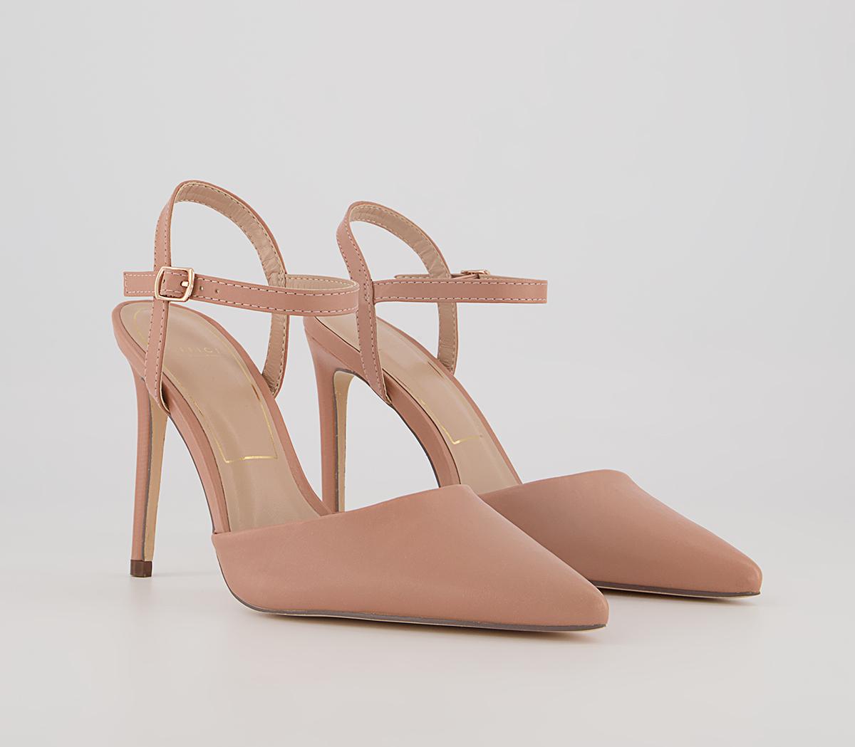 Office Hoop Open Back Court Heels Office Hoop Open Back Court Heels Nude