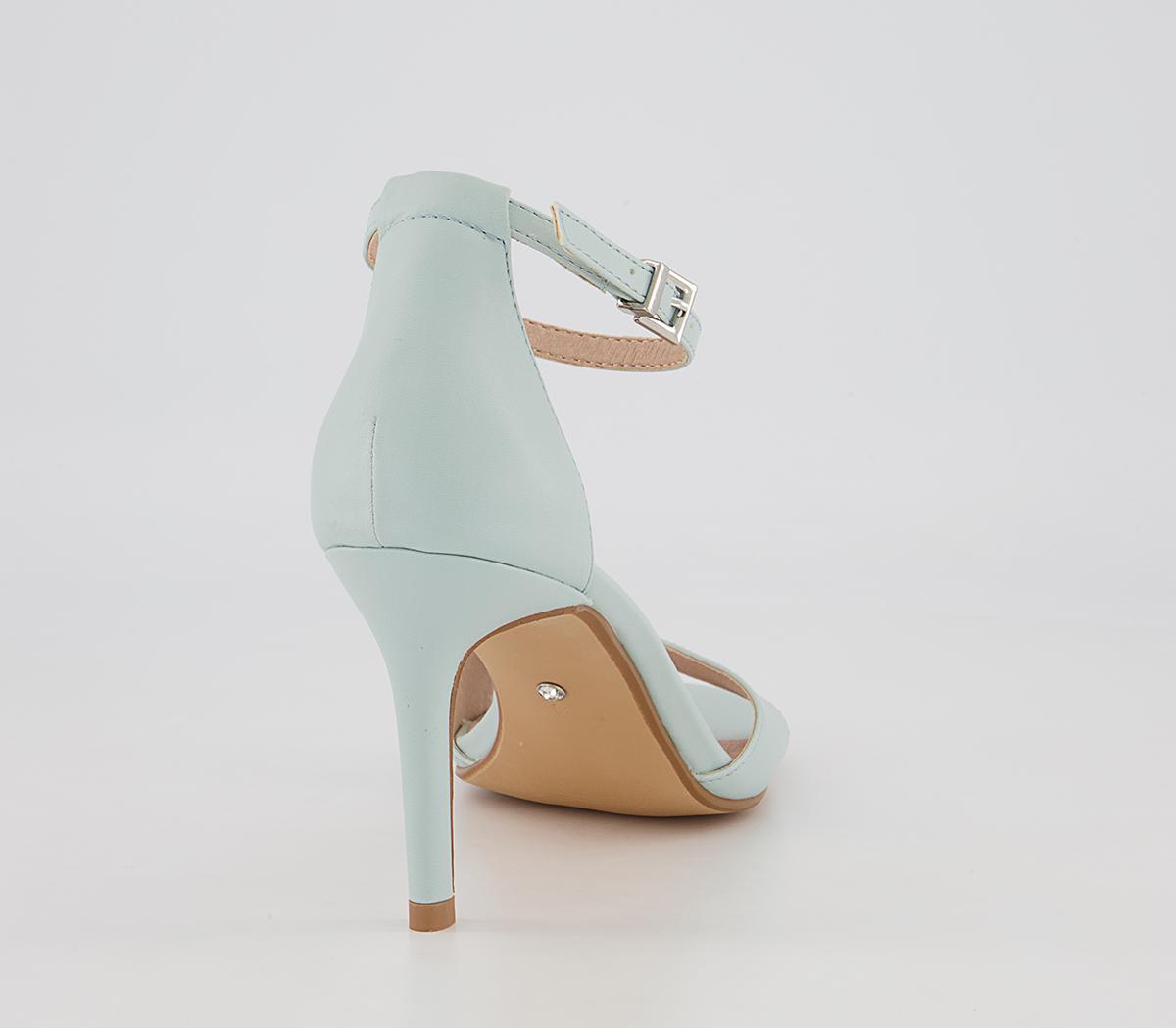 Office Mixer Two Part Stiletto Heeled Sandals Office Mixer Two Part Stiletto Heeled Sandals Blue