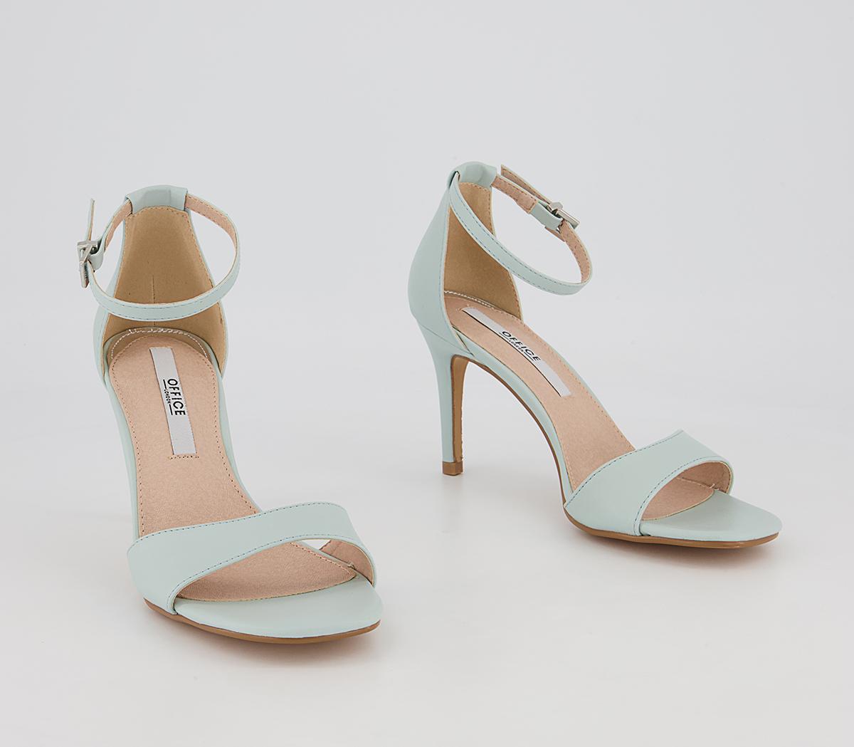 Office Mixer Two Part Stiletto Heeled Sandals Office Mixer Two Part Stiletto Heeled Sandals Blue