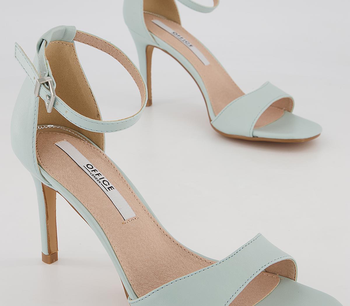 Office Mixer Two Part Stiletto Heeled Sandals Office Mixer Two Part Stiletto Heeled Sandals Blue