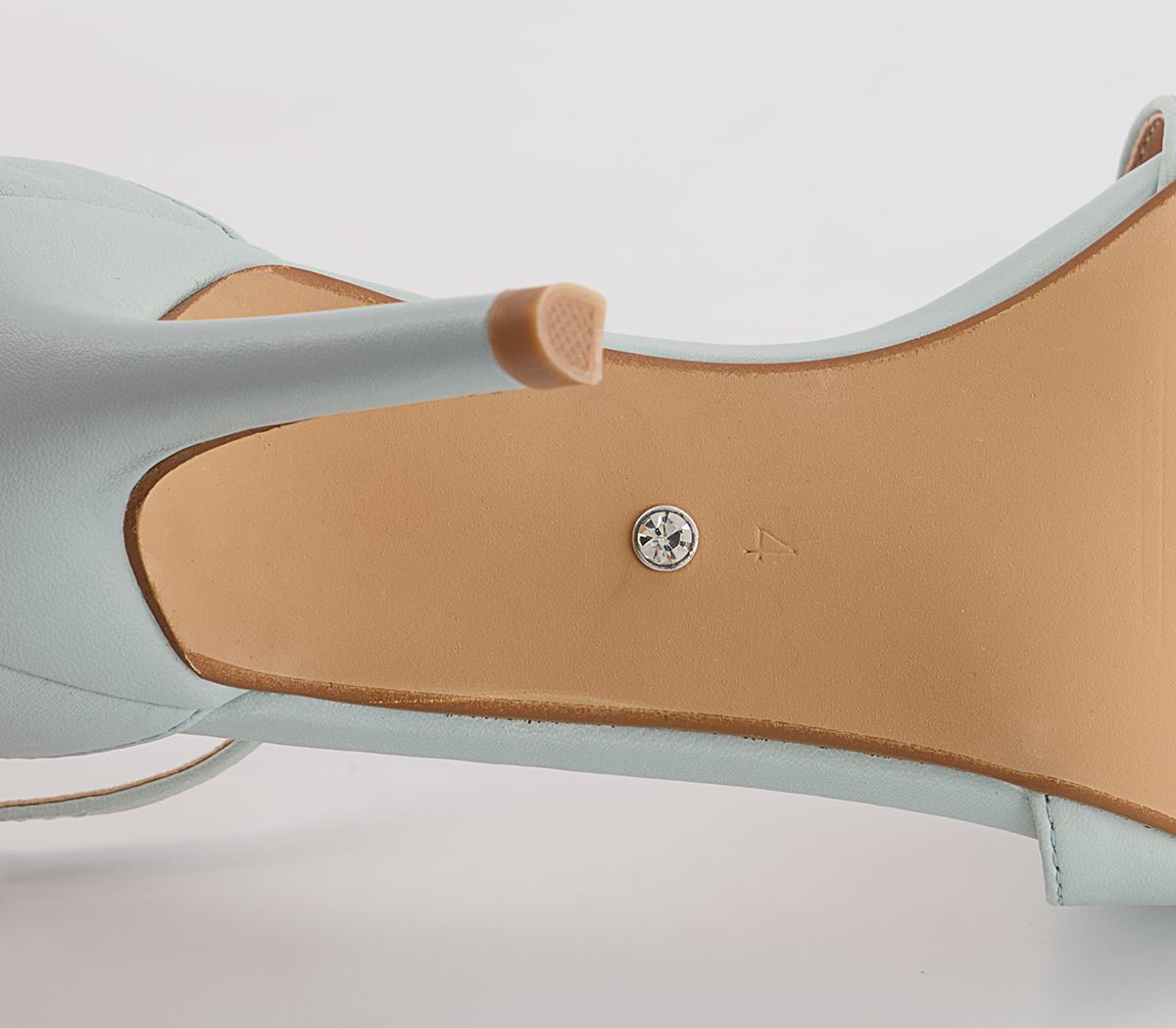 Office Mixer Two Part Stiletto Heeled Sandals Office Mixer Two Part Stiletto Heeled Sandals Blue