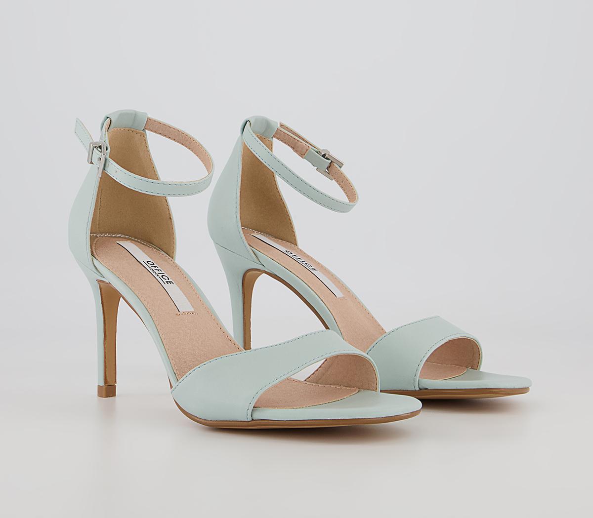 Office Mixer Two Part Stiletto Heeled Sandals Office Mixer Two Part Stiletto Heeled Sandals Blue