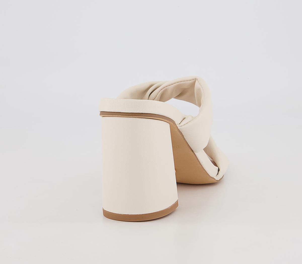 Office Millcrest Twist Vamp Block Heeled Slip On Mules Office Millcrest Twist Vamp Block Heeled Slip On Mules Off White