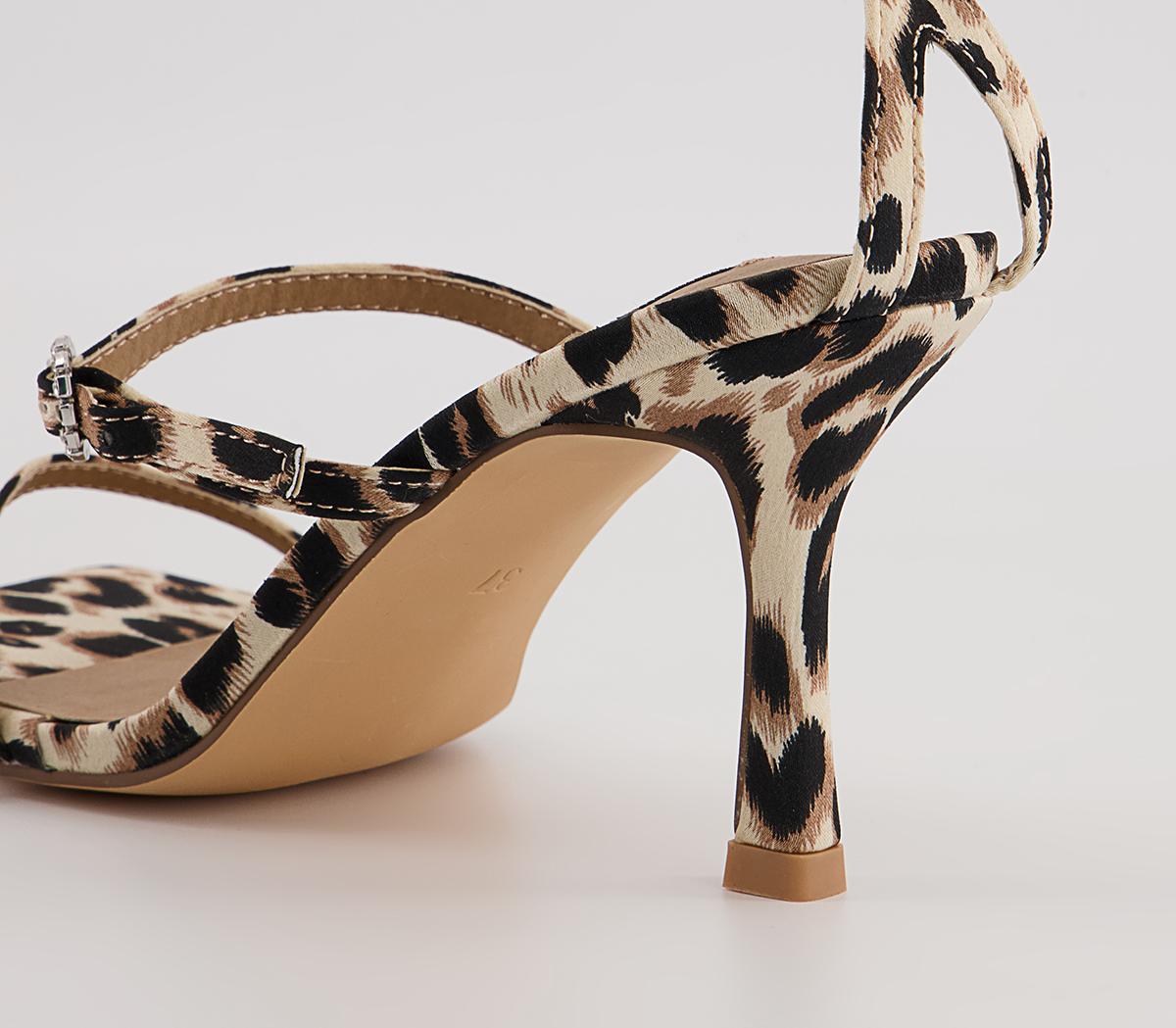 Office Maxim Diamante Buckle Sandals Office Maxim Diamante Buckle Sandals Leopard
