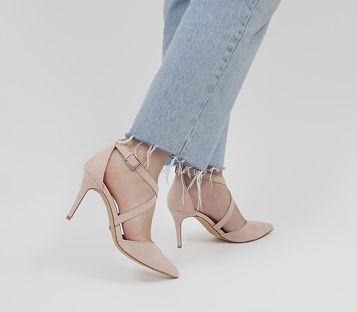 Nude pointed discount mid heels