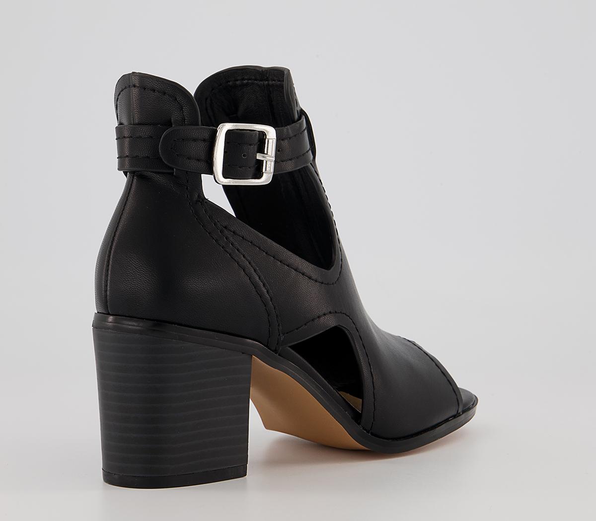 Office Monty Cut Out Shoe Boots Office Monty Cut Out Shoe Boots Black