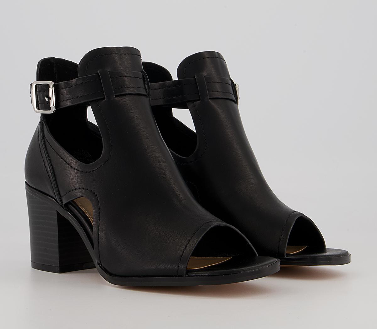 Office Monty Cut Out Shoe Boots Office Monty Cut Out Shoe Boots Black
