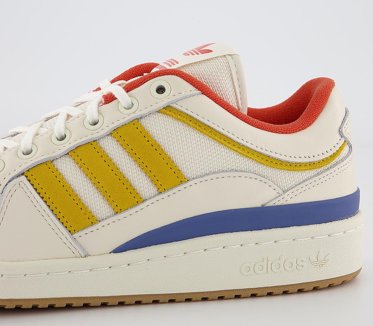 adidas Consortium Forum Low Woodwood Trainers adidas Consortium Forum Low Woodwood Trainers Off White Yellow Altered Amber
