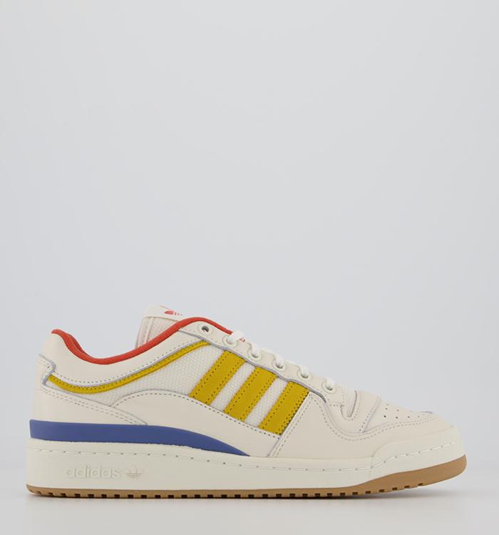 adidas Consortium Forum Low Woodwood Trainers Off White Yellow Altered Amber