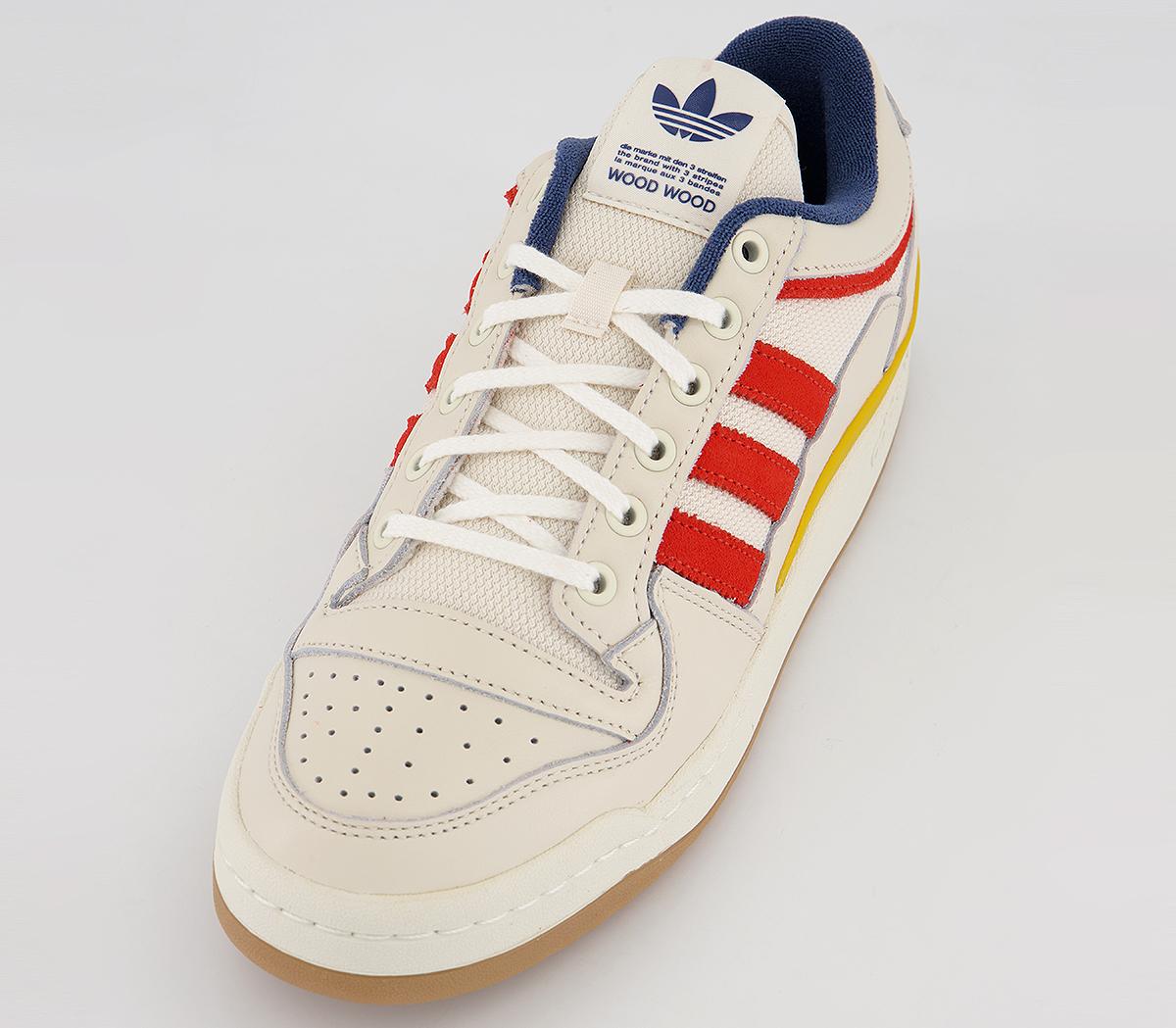 adidas Consortium Forum Low Woodwood Trainers adidas Consortium Forum Low Woodwood Trainers Off White Altered Amber Yellow