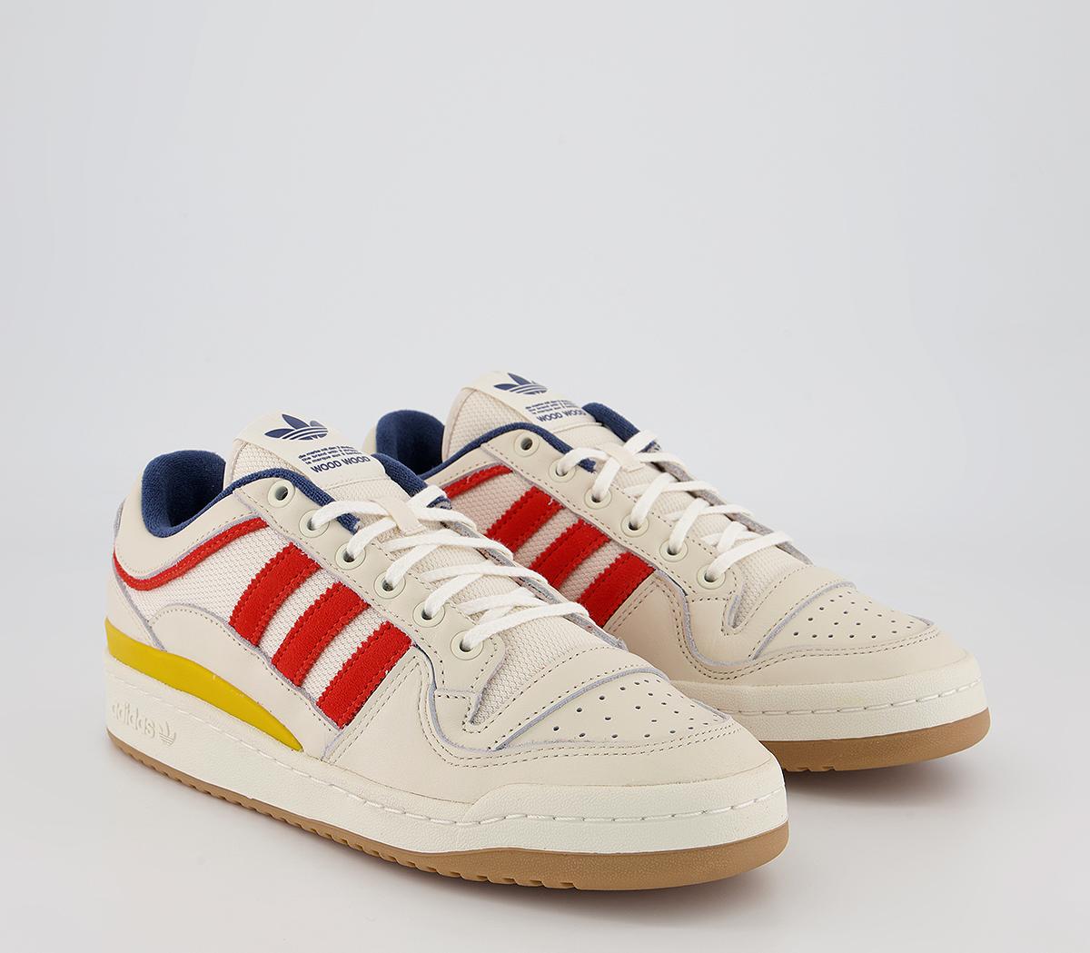 adidas Consortium Forum Low Woodwood Trainers adidas Consortium Forum Low Woodwood Trainers Off White Altered Amber Yellow