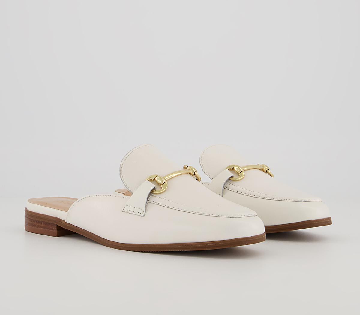 Office Filters Snaffle Loafer Mules Office Filters Snaffle Loafer Mules Off White Leather