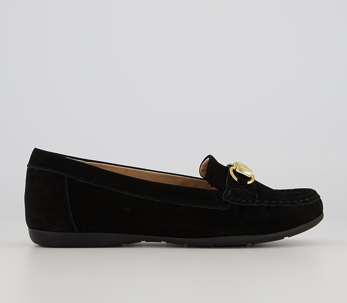 OFFICE Filly Soft Loafers Black Nubuck - Women’s Loafers