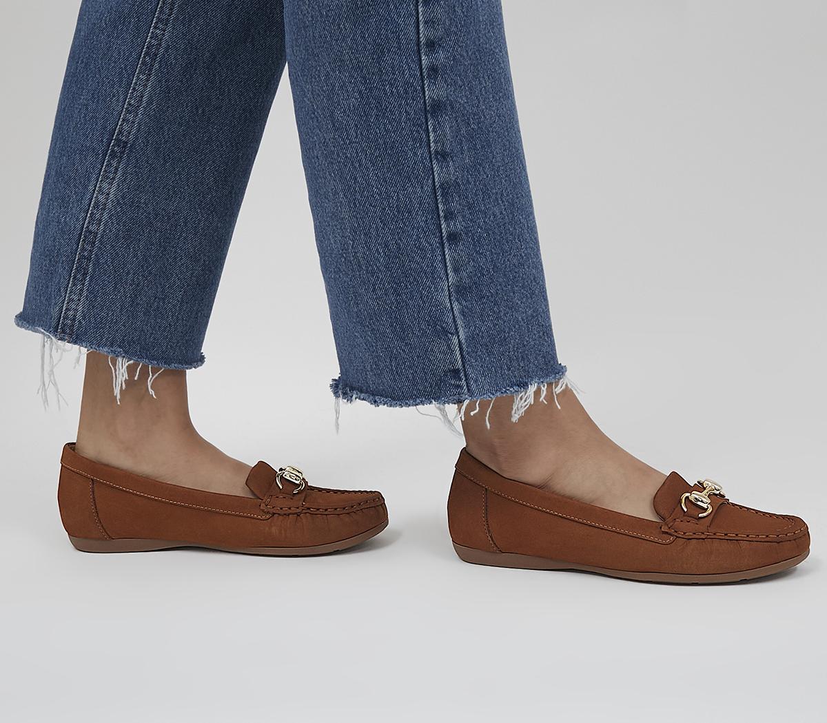 Tan soft leather loafers on sale womens