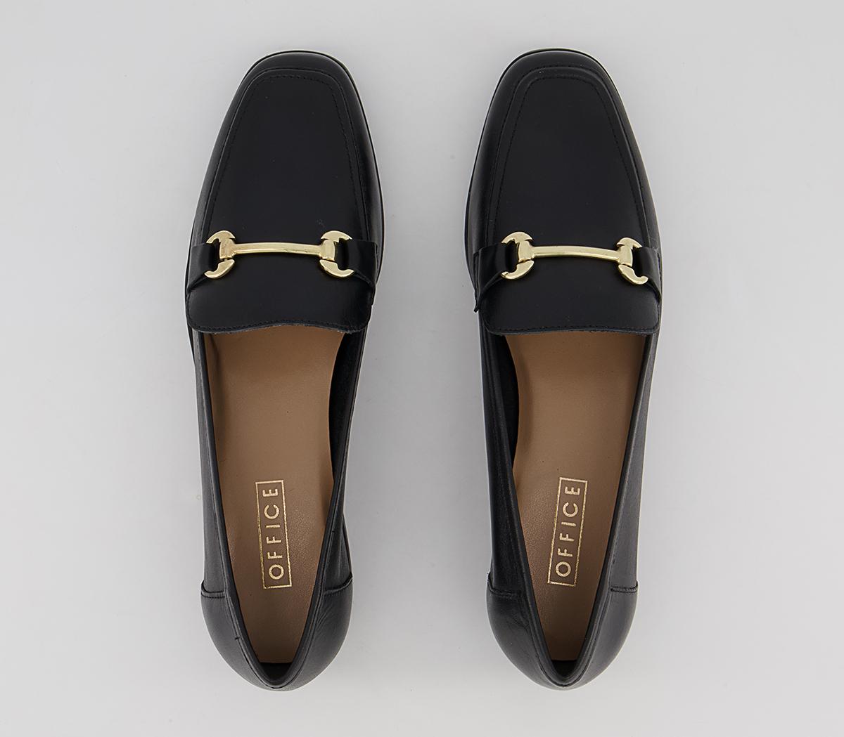 Office Felt Snaffle Loafers Office Felt Snaffle Loafers Black Leather