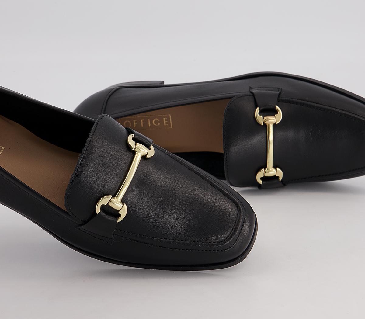 Office Felt Snaffle Loafers Office Felt Snaffle Loafers Black Leather