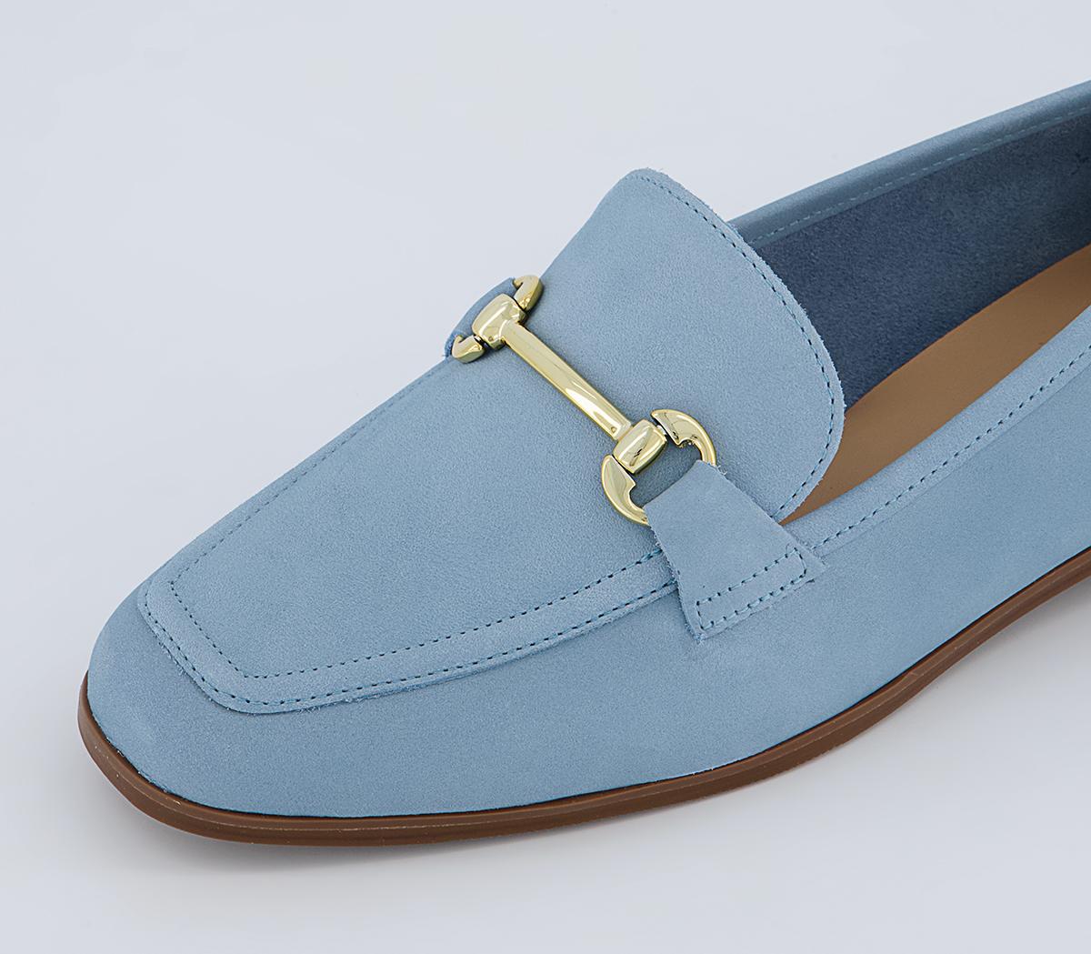 Office Felt Snaffle Loafers Office Felt Snaffle Loafers Blue Nubuck