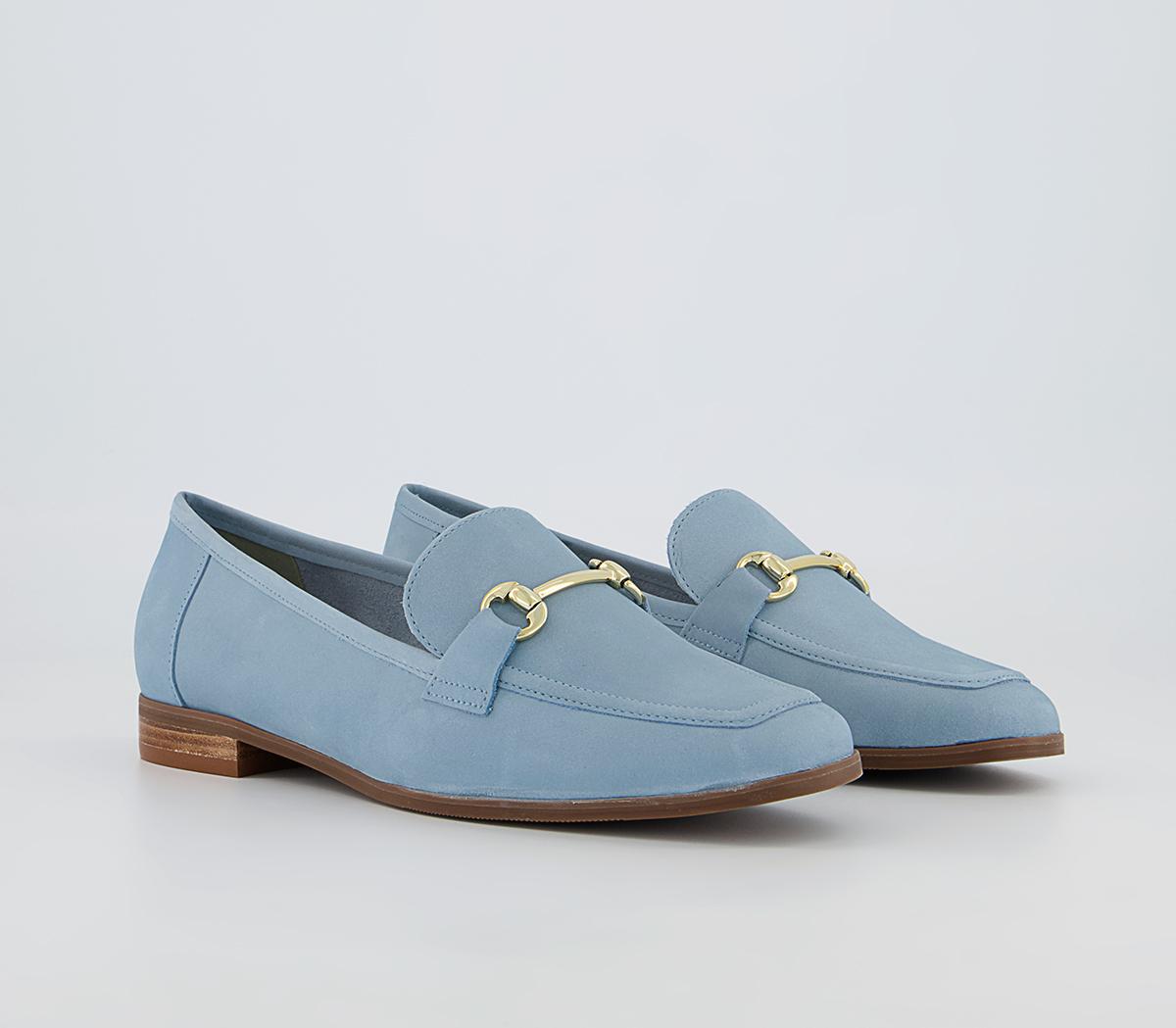 Office Felt Snaffle Loafers Office Felt Snaffle Loafers Blue Nubuck