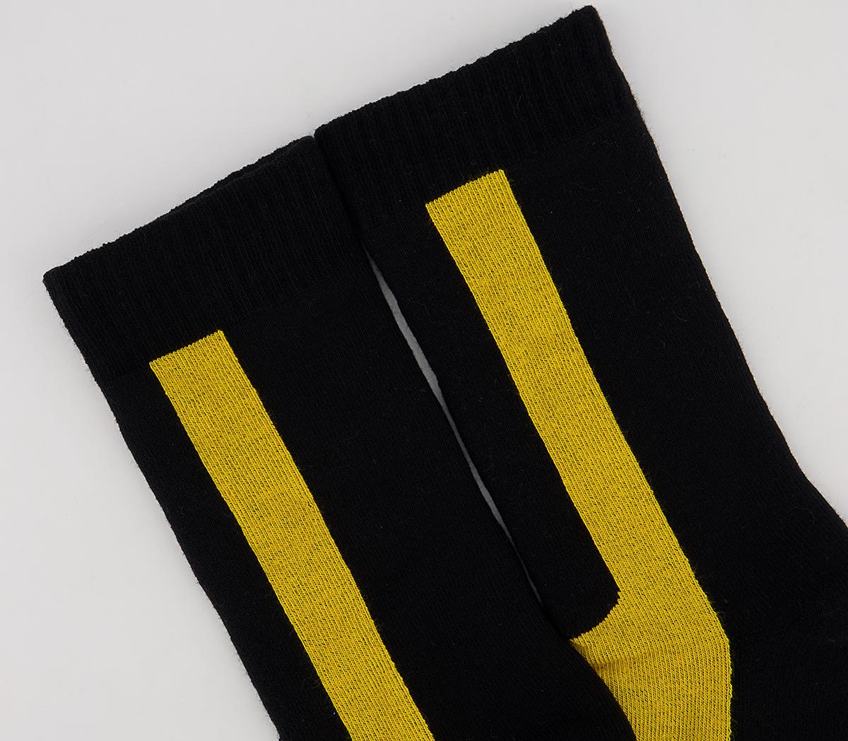 Dr. Martens Double Doc Socks Dr. Martens Double Doc Socks Black Yellow
