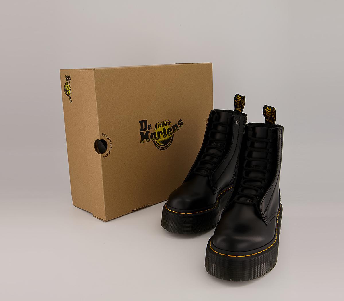 Dr. Martens Jarrick 8 Tie Boots Dr. Martens Jarrick 8 Tie Boots Black Smooth