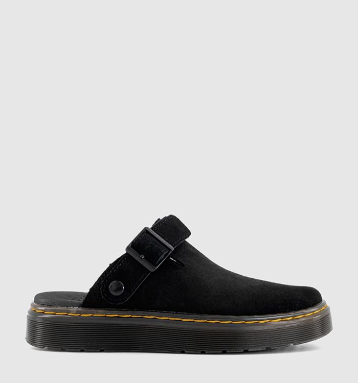 Dr. Martens Carlson Mules Black Suede
