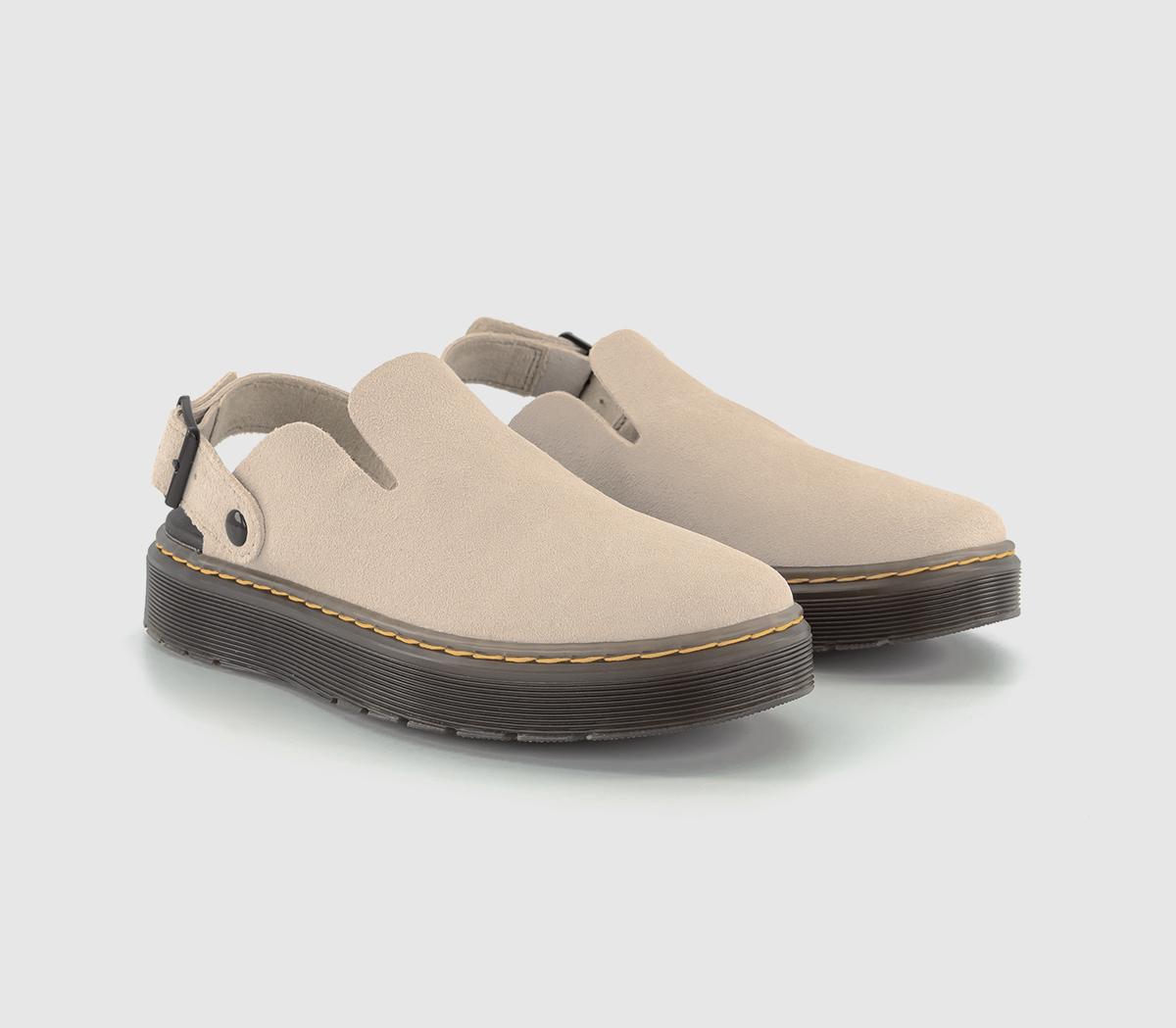 Dr. Martens Womens Carlson Mules Warmsand Eh Suede Mb In Natural, 5