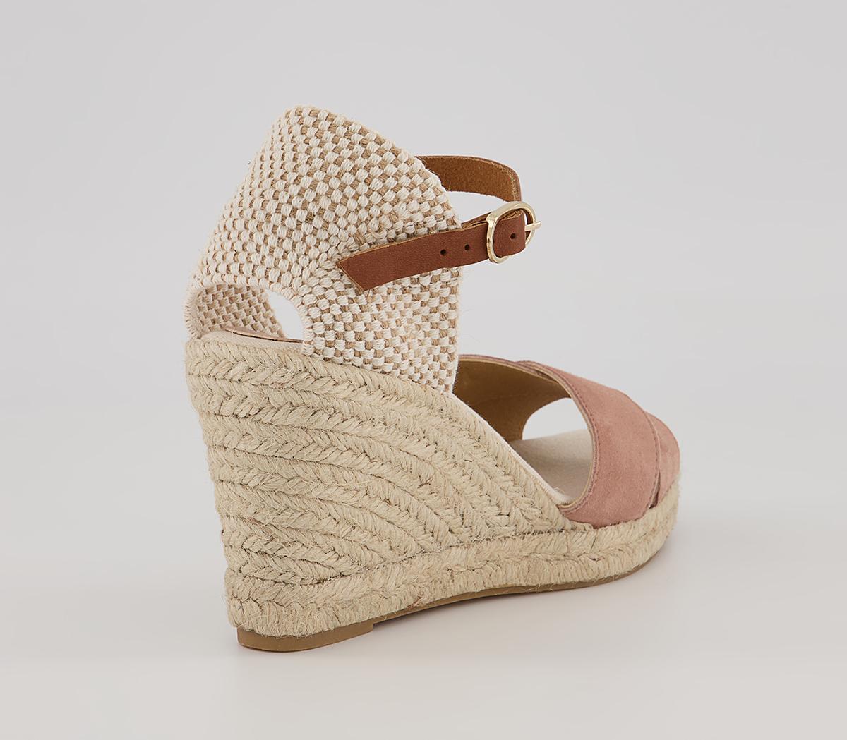 OFFICEMooch Cross Strap Espadrille Wedges OFFICEMooch Cross Strap Espadrille WedgesBeige Leather