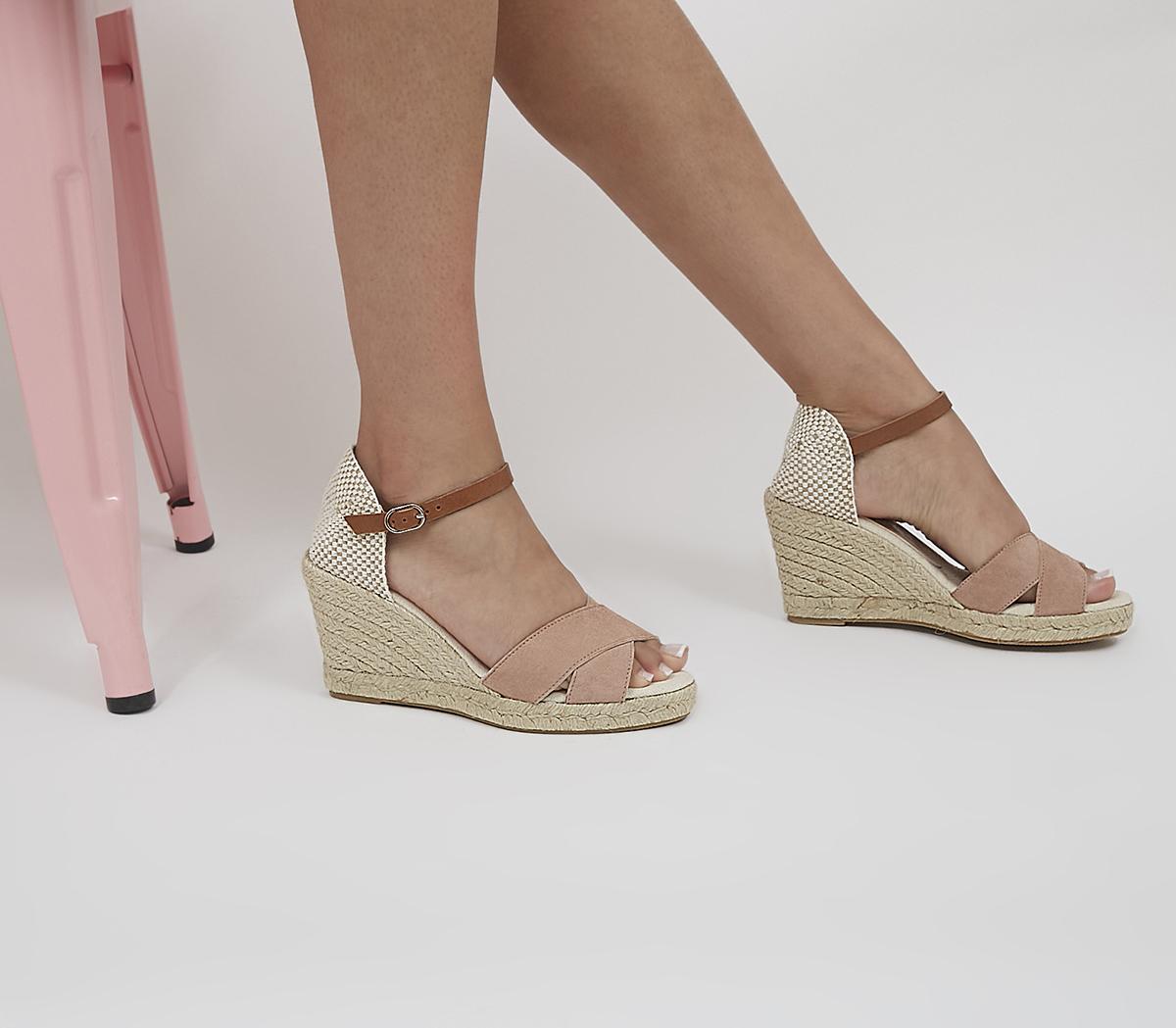 Office 2025 nude wedges