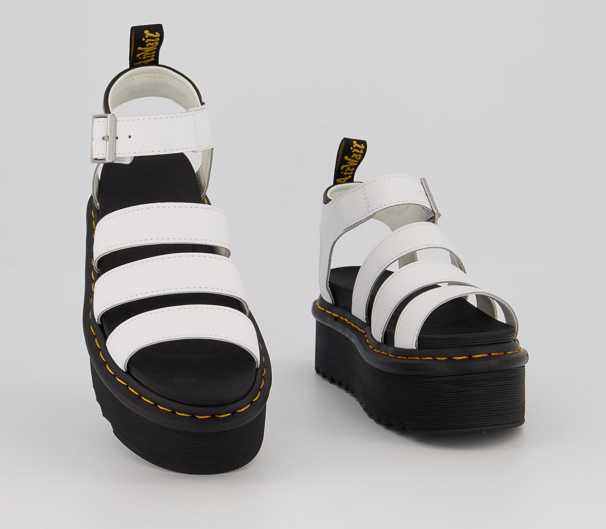 Dr. Martens Blaire Quad Lightweight Platform Sandals White Hydro ...