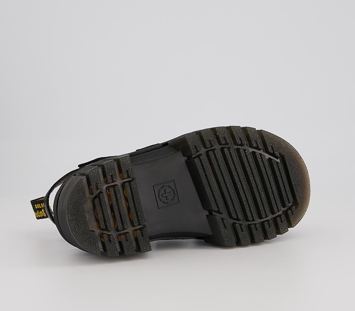 Dr. Martens Ricki 3-strap Lightweight Platform Sandals Dr. Martens Ricki 3-strap Lightweight Platform Sandals Black Nappa Lux