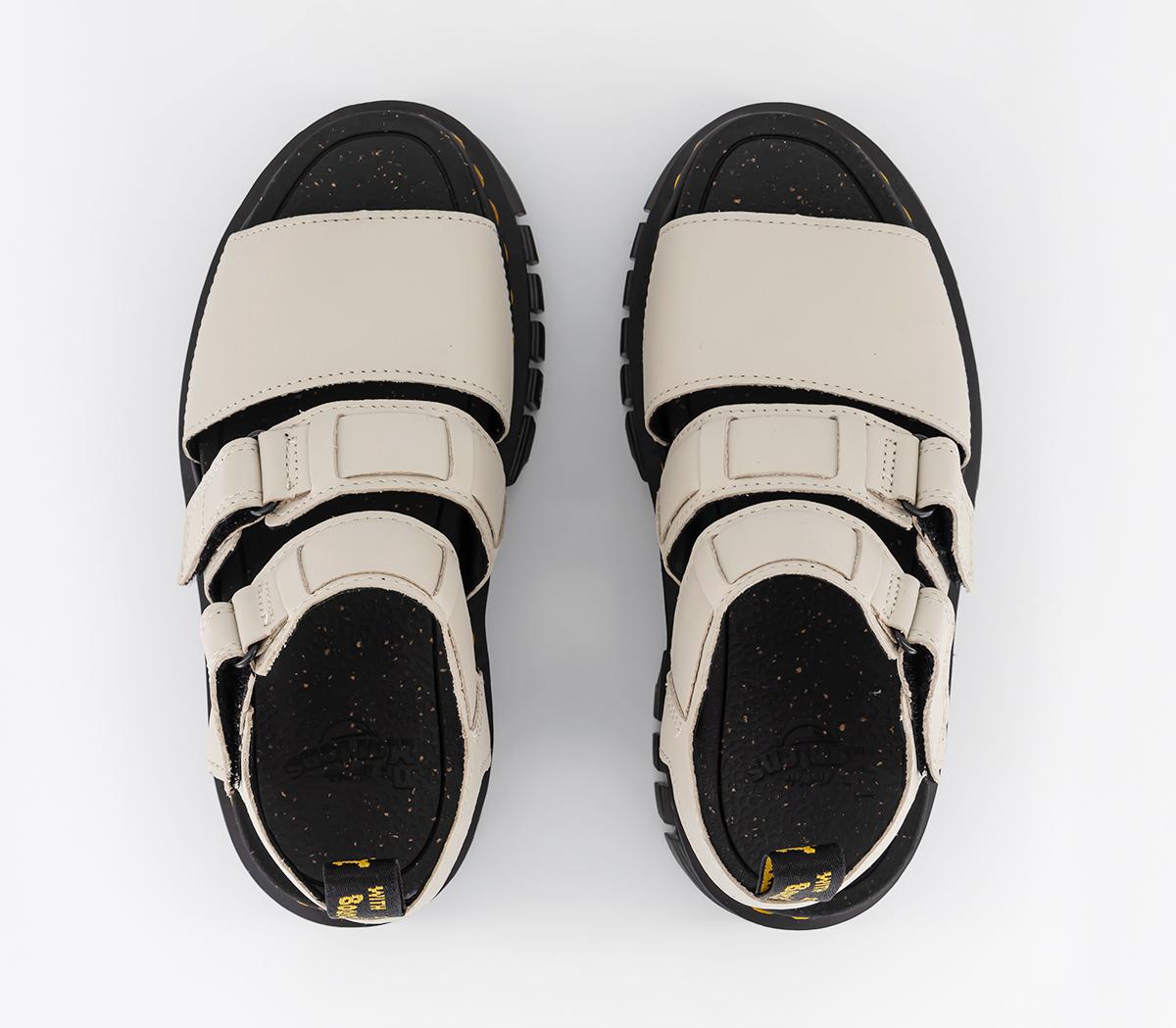 Dr. Martens Ricki 3-strap Sandals Dr. Martens Ricki 3-strap Sandals Cobblestone Grey Nappa Lux