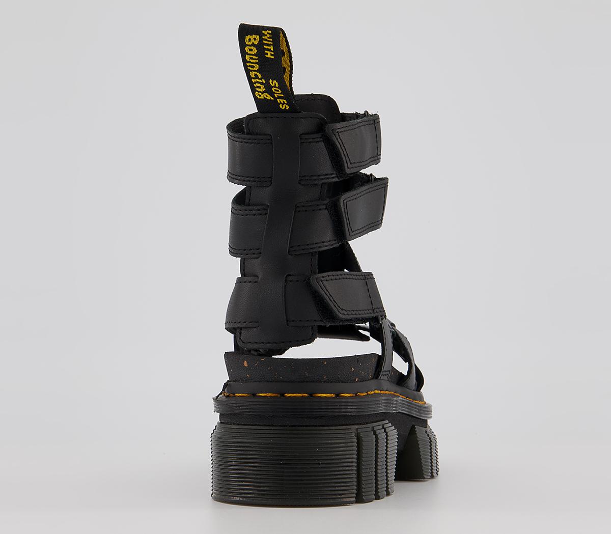 Dr. Martens Ricki Gladiator Sandals Dr. Martens Ricki Gladiator Sandals Black Nappa Lux