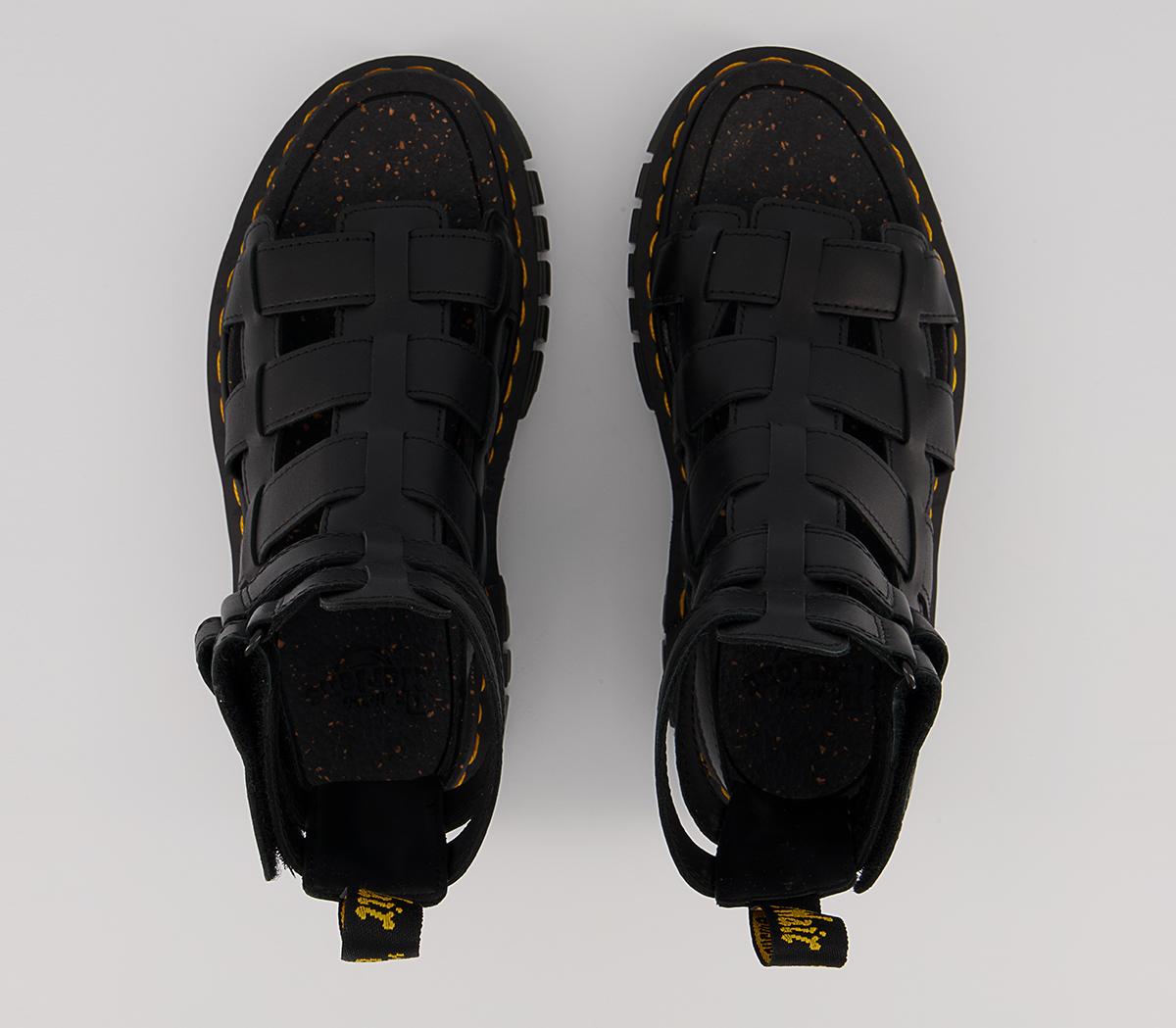 Dr. Martens Ricki Gladiator Sandals Dr. Martens Ricki Gladiator Sandals Black Nappa Lux
