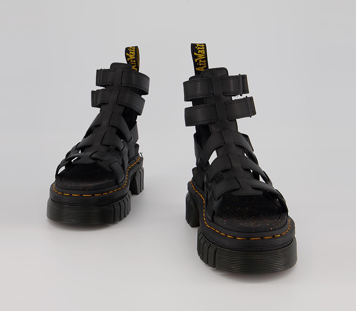 Dr. Martens Ricki Gladiator Sandals Dr. Martens Ricki Gladiator Sandals Black Nappa Lux
