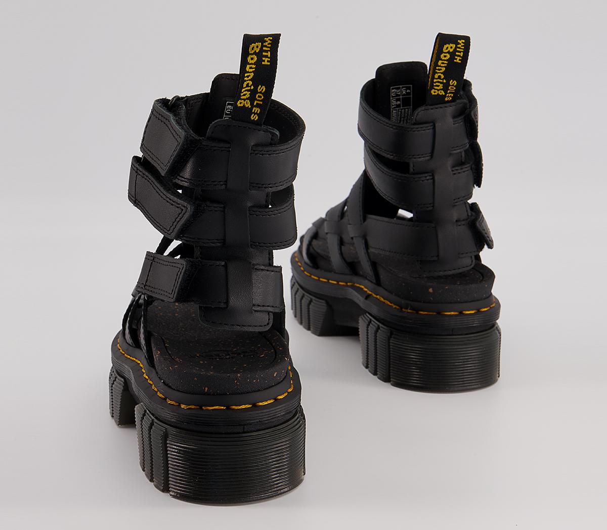 Dr. Martens Ricki Gladiator Sandals Dr. Martens Ricki Gladiator Sandals Black Nappa Lux