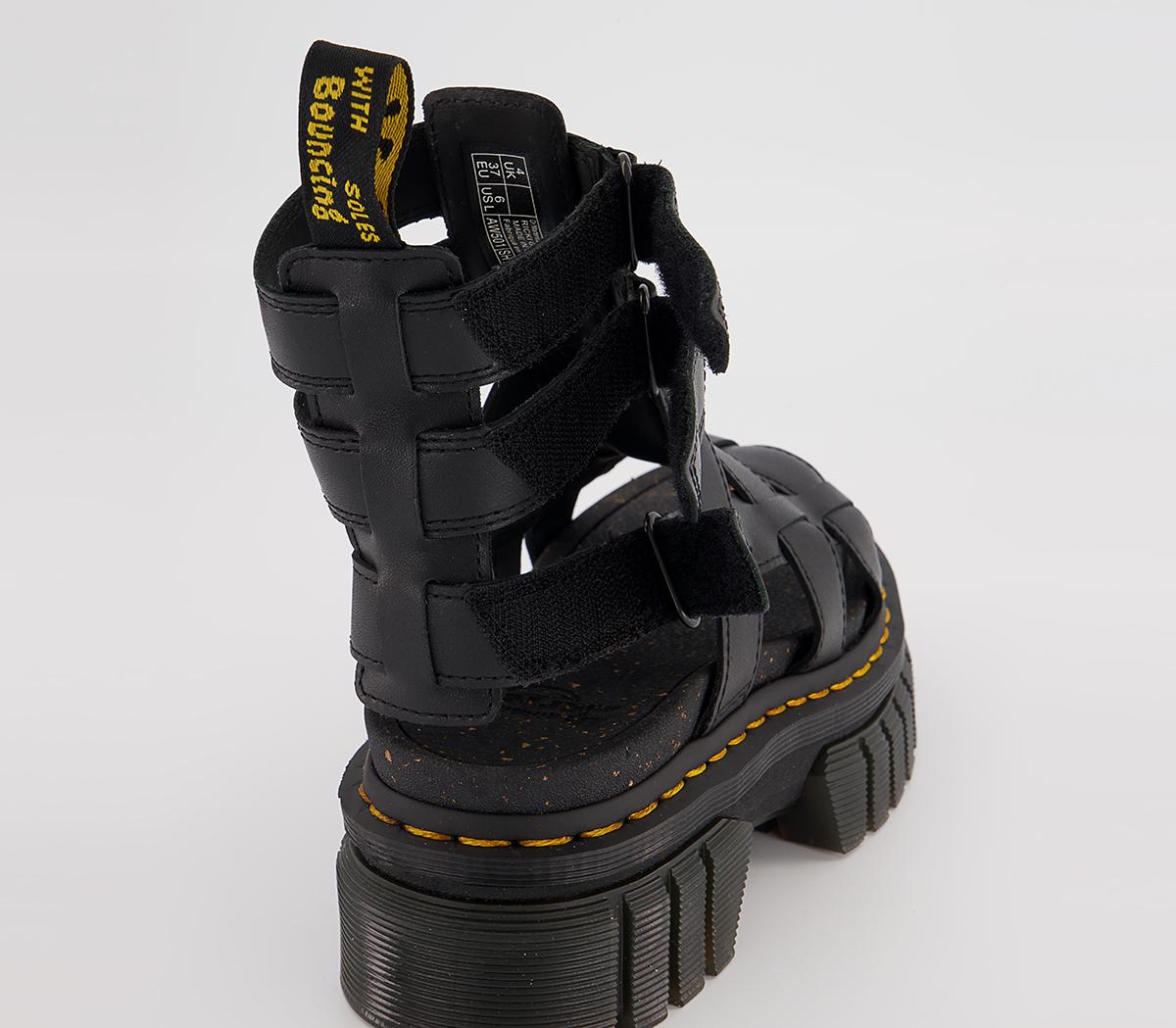 Dr. Martens Ricki Gladiator Sandals Dr. Martens Ricki Gladiator Sandals Black Nappa Lux
