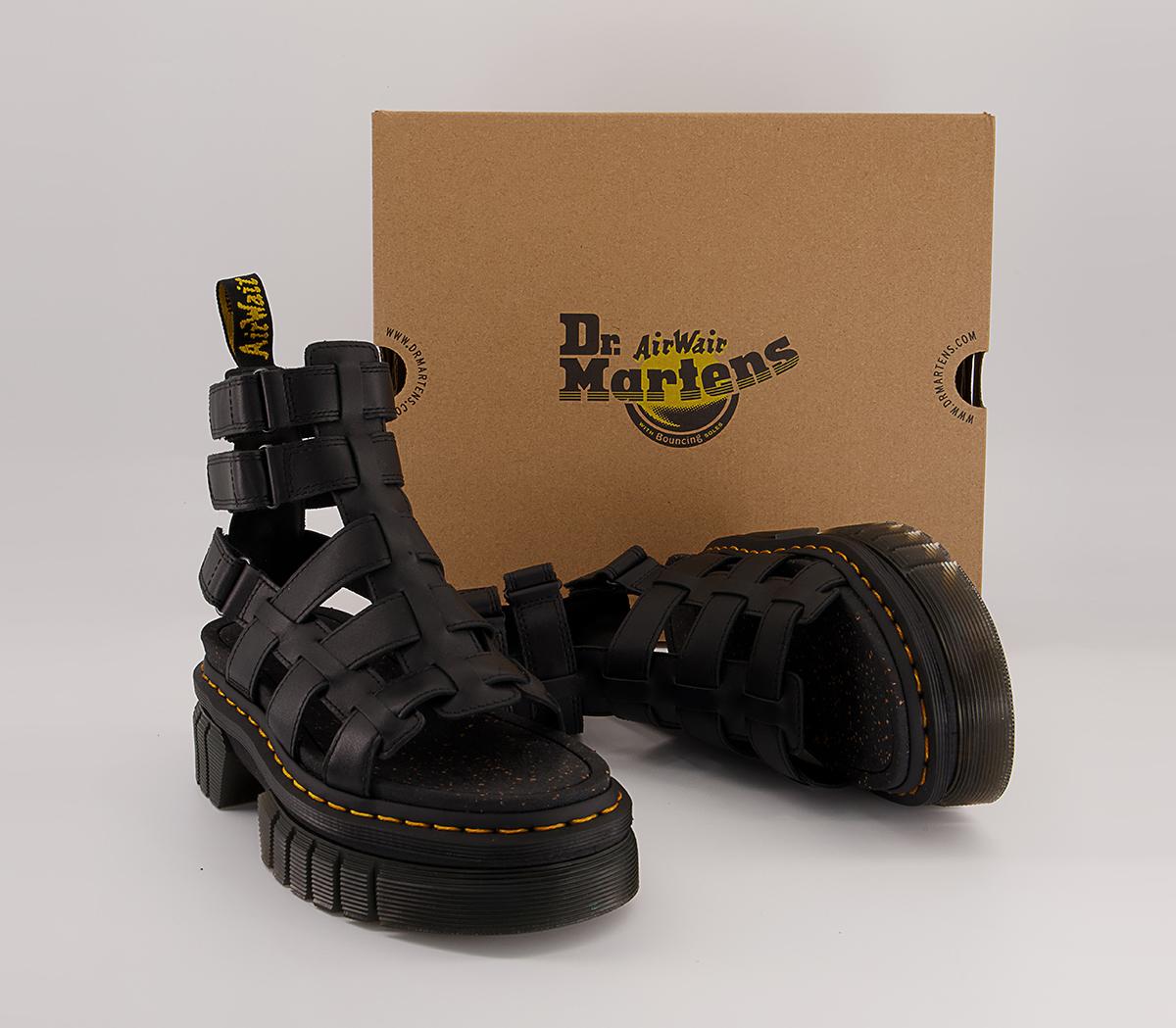 Dr. Martens Ricki Gladiator Sandals Dr. Martens Ricki Gladiator Sandals Black Nappa Lux