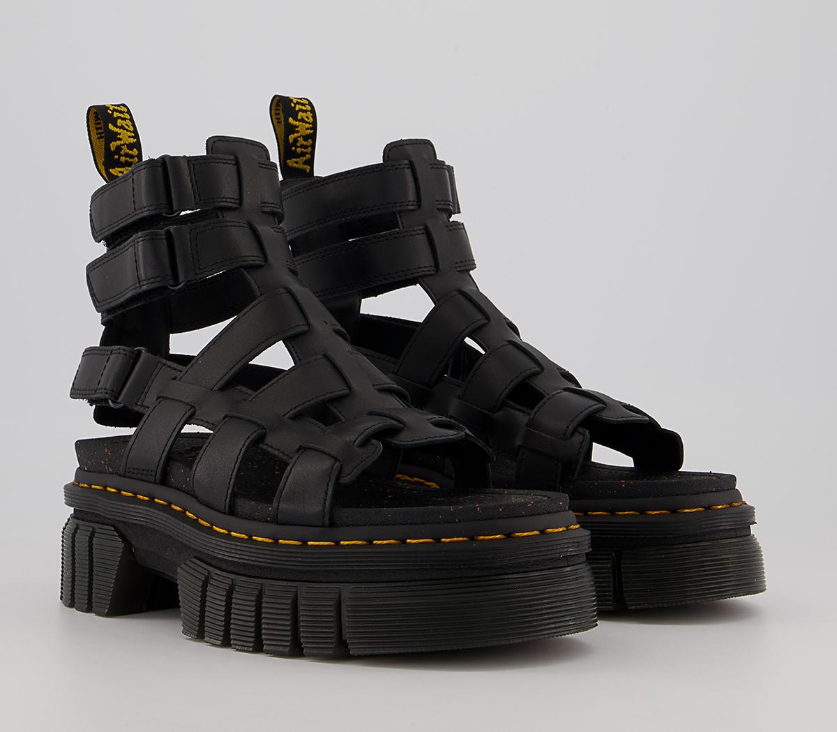 Dr. Martens Ricki Gladiator Sandals Dr. Martens Ricki Gladiator Sandals Black Nappa Lux