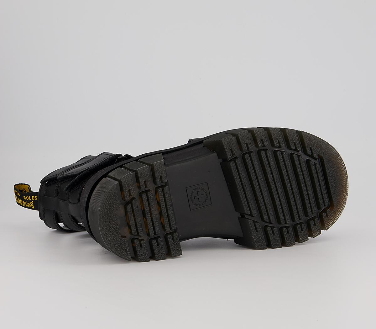 Dr. Martens Ricki Gladiator Sandals Dr. Martens Ricki Gladiator Sandals Black Nappa Lux