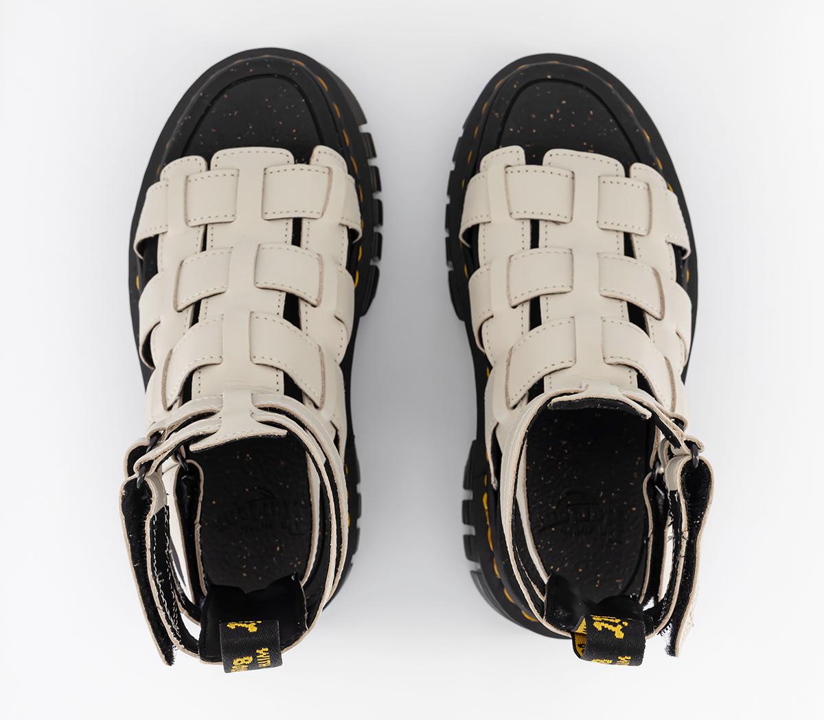 Dr. MartensRicki Gladiator SandalsCobblestone Grey Nappa Lux