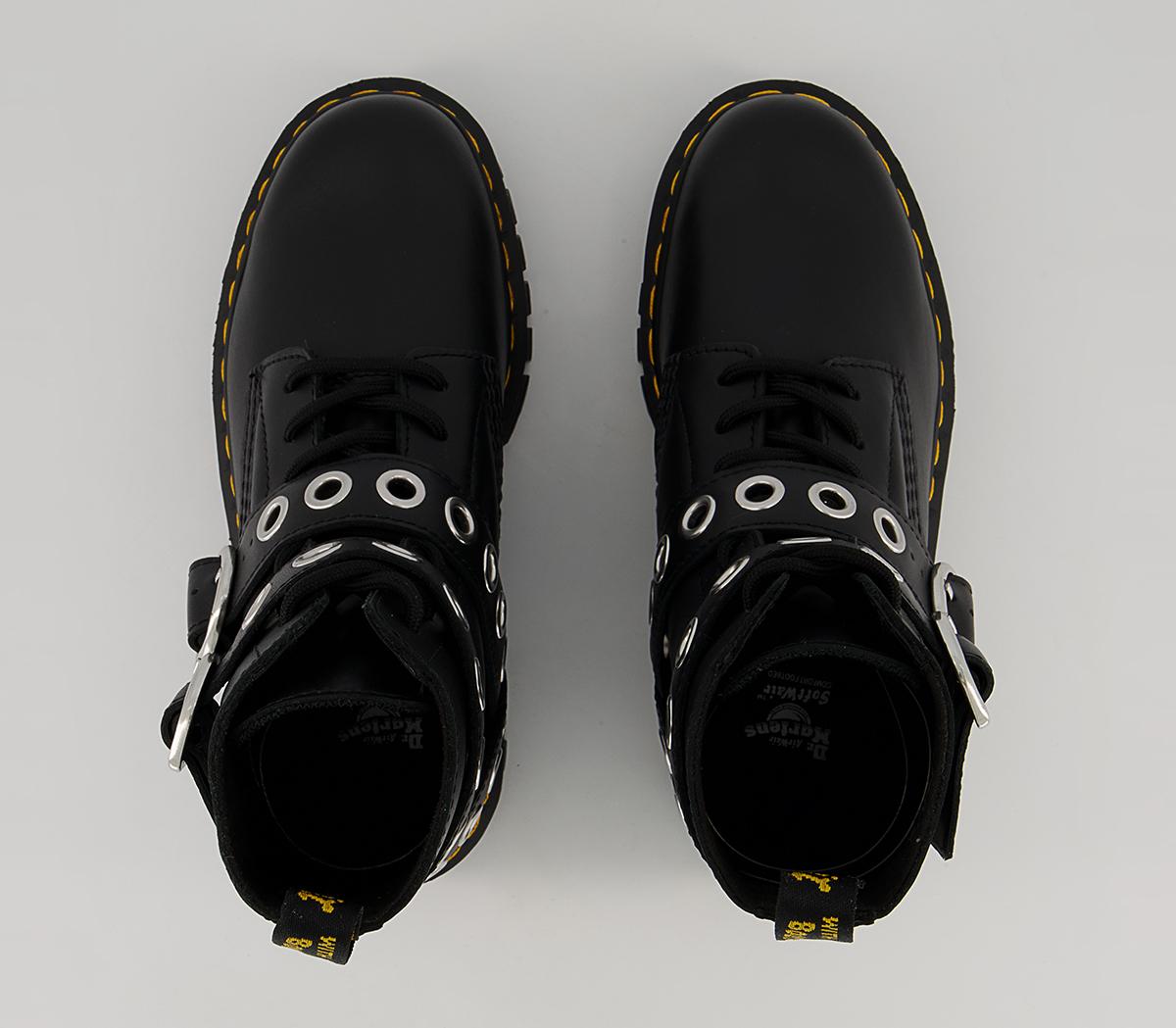 Dr. Martens Audrick 8IB Hardware Boots Dr. Martens Audrick 8IB Hardware Boots Black Nappa Lux