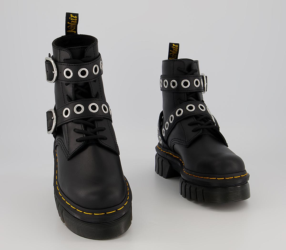 Dr. Martens Audrick 8IB Hardware Boots Dr. Martens Audrick 8IB Hardware Boots Black Nappa Lux